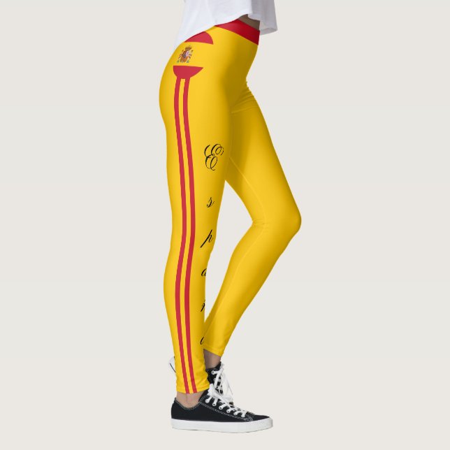 Leggings Espagne & Espagnol Drapeau mode, fans de voyage/sp (Droite)
