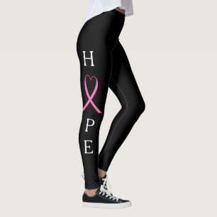 Leggings ESPOIR avec les Leggins roses de conscience de