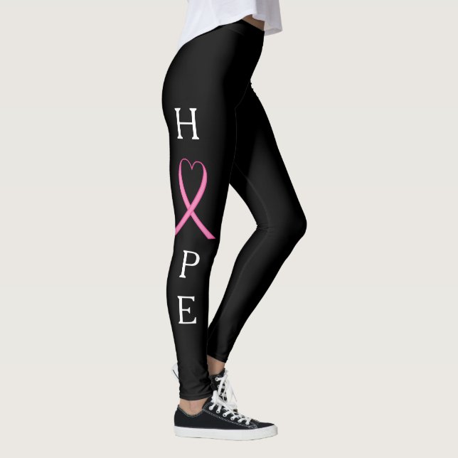Leggings ESPOIR avec les Leggins roses de conscience de (Droite)