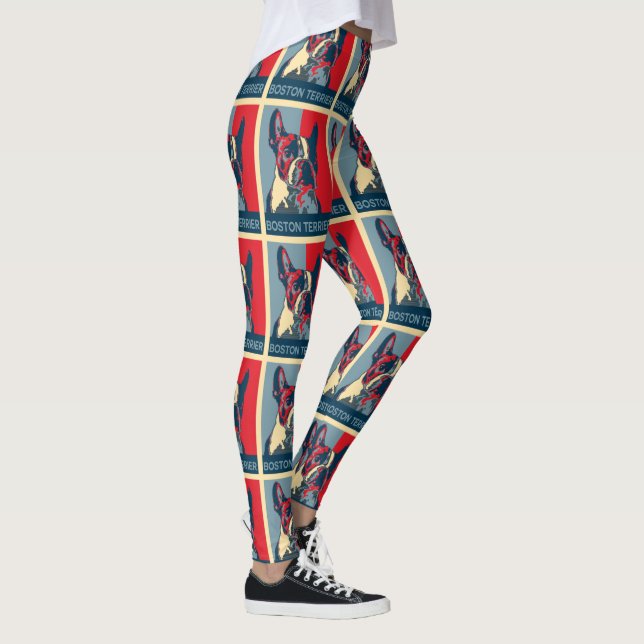 Leggings Espoir de Boston Terrier inspiré (Droite)