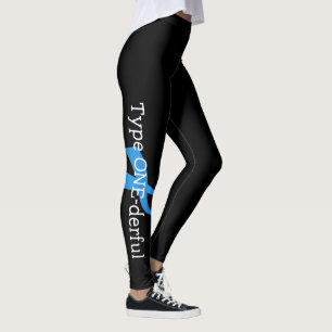 Leggings ESPOIR de conscience de ruban bleu de diabète de
