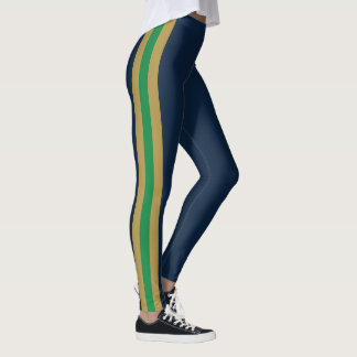 Leggings Esprit d'équipe des Irlandais, Vert, Or et Bleu