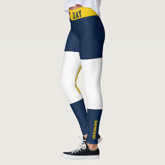 Leggings Esprit d'équipe Gameday de bleu et d'or
