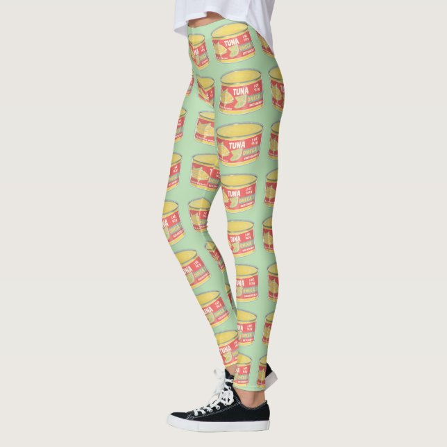Leggings Étanche de thon en conserve de poisson rétro (Gauche)