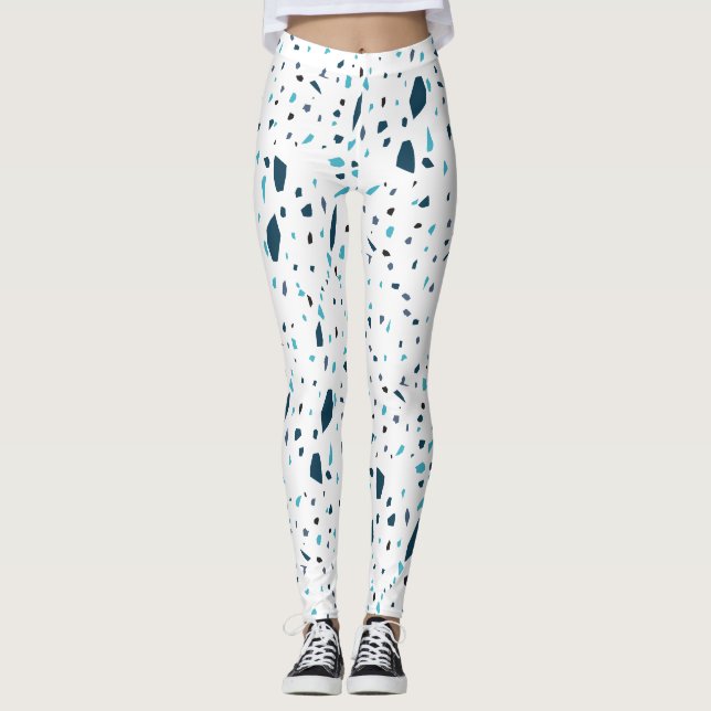 Leggings Eté bleu Terrazo (Devant)