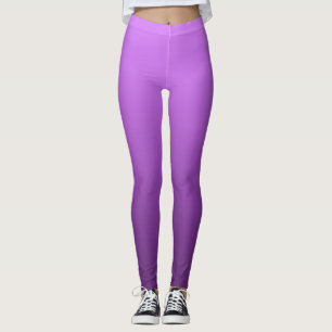 Leggings Été Électrique Vibrant Ombre Violet Foncé Dégradé