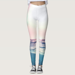 Leggings Eté Mer coucher de soleil Plage tropicale Photo