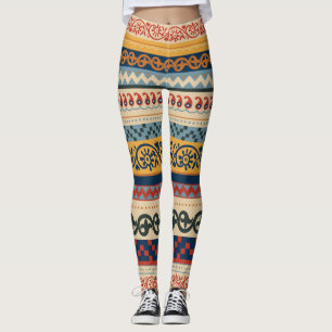 Leggings Ethique géométrique : arrière - plan décoratif san