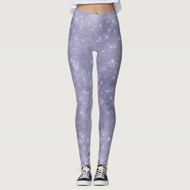 Leggings Étincelle de rêve pourpre (Devant)