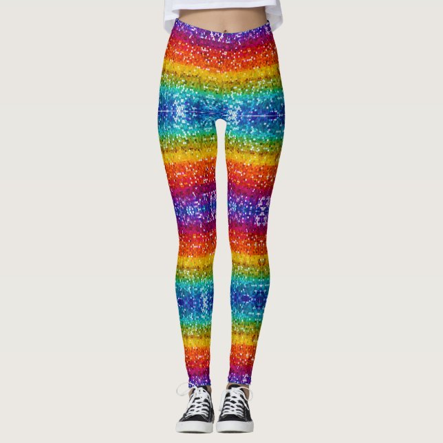 Leggings Étincelle et éclat avec Parties scintillant de séq (Devant)