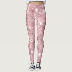 Leggings Étincelle Rose de luxe