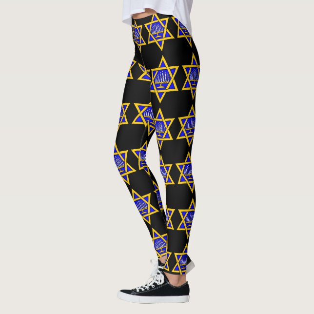 Leggings Étoile de David & Menorah (Gauche)