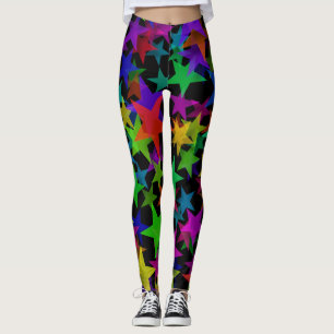 Leggings Étoiles arc-en-ciel cool groovy