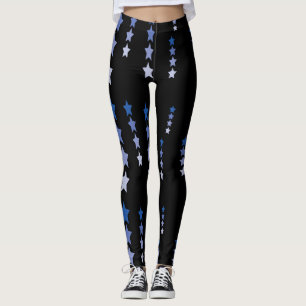 Leggings Étoiles En Bleu