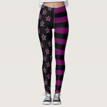 Leggings Étoiles Et Rayures