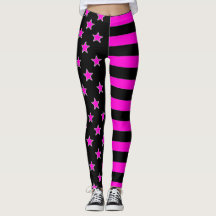 Leggings Étoiles Et Rayures