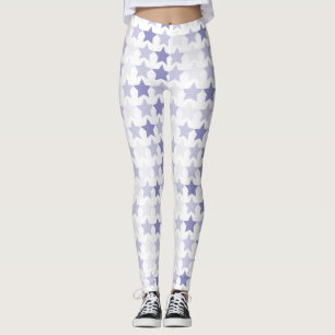 Leggings Étoiles Patriotique Blue Ombre