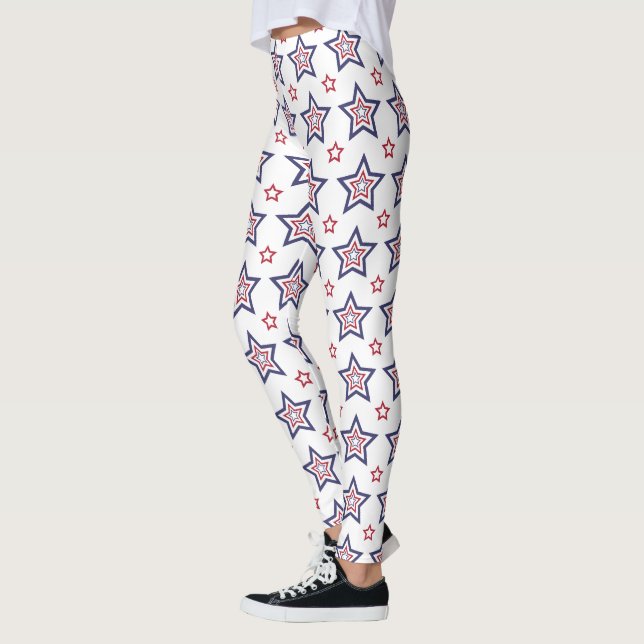 Leggings - Étoiles patriotiques pour femmes (Gauche)