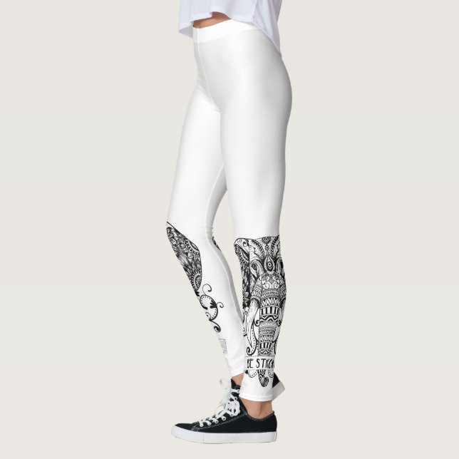 Leggings Être un éléphant fort (Gauche)