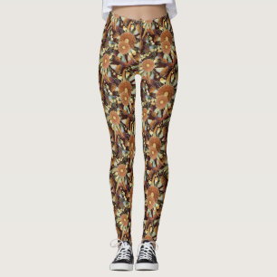 Leggings Eucalyptus D'Automne Et Motif De Bataille