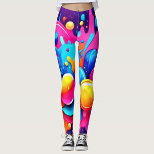 Leggings Explosion colorée de bulle