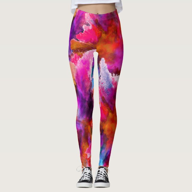 leggings Explosion de couleur (Devant)