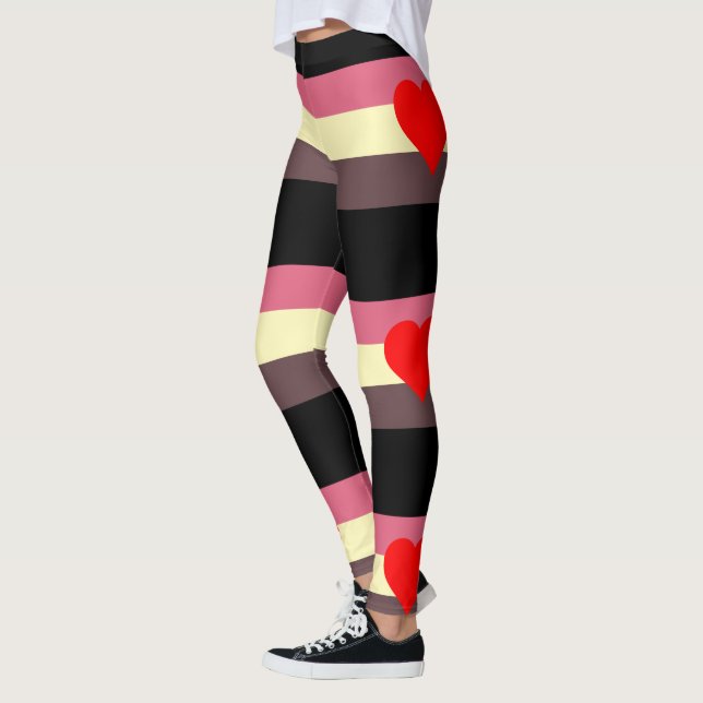 Leggings Extensible Guêtre-Superbe de drapeau de fierté de (Gauche)