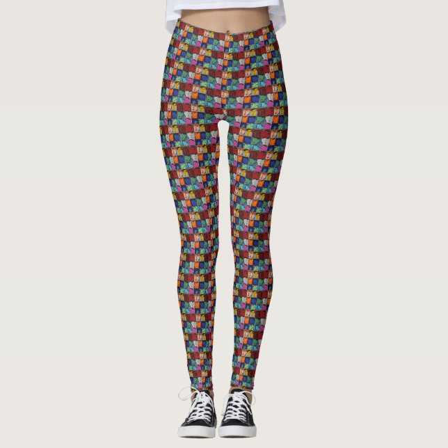 Leggings Face aux jambes des femmes (Devant)