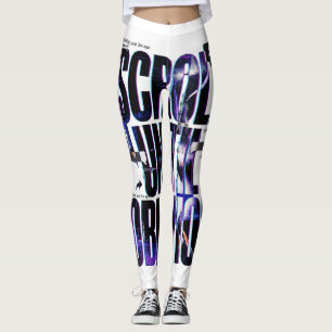 Leggings FAIRE DÉFILER JUSQU'À L'OUBLI Typographie Brutal