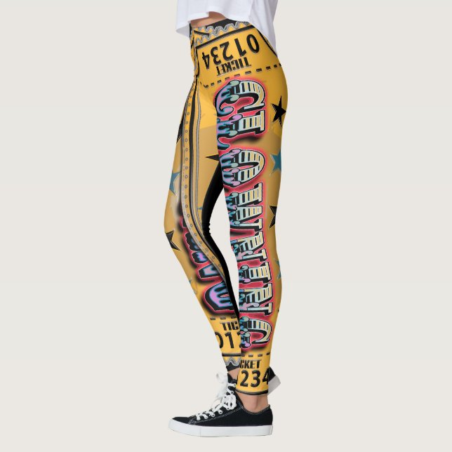 Leggings Faire le clown des guêtres des femmes (Gauche)
