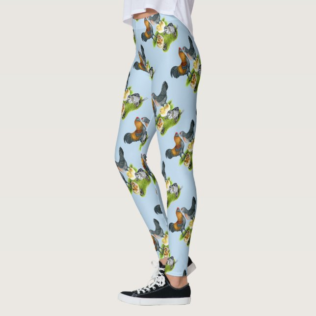 Leggings Famille Ameraucana de poulet (Gauche)