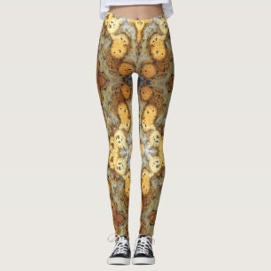 Leggings Fancy Natural Leopard Skin Rock Photo Conçu