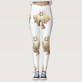 Leggings Fantôme d'Halloween souriant
