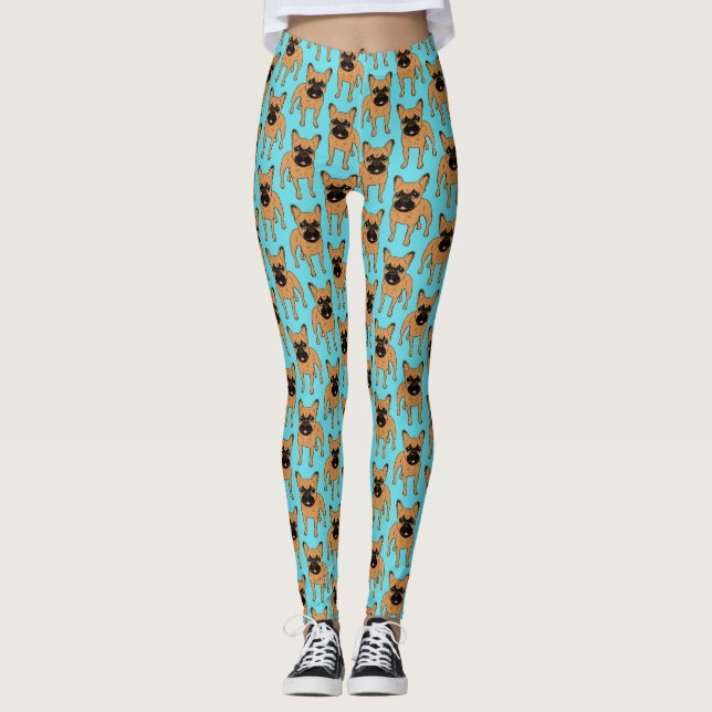 Leggings Faon d'or Frenchie (Devant)