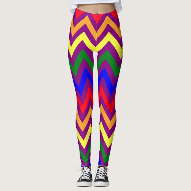 Leggings, farbenfrohe Leggings für Frauen (Vorderseite)