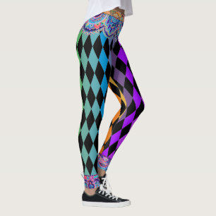 Leggings Farceur de Bohème de noir de jais de cirque