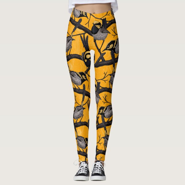 Leggings Fée en jaune (Devant)
