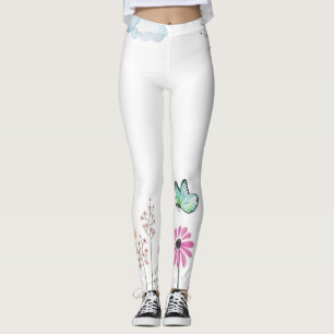 Leggings feiern die Natur, Blumen und Yoga.