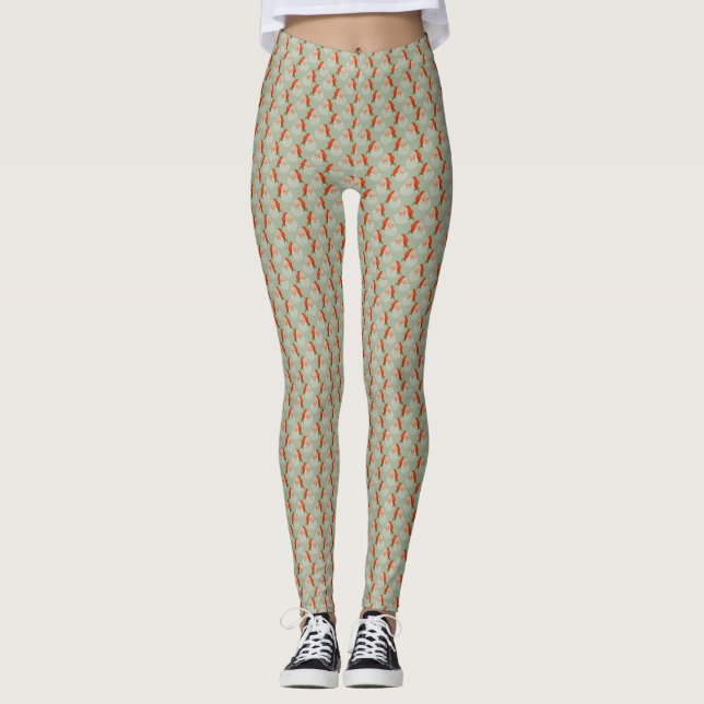 Leggings féminin de père Noël (Devant)