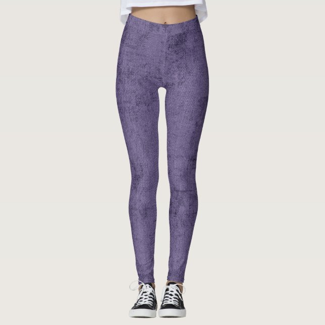 Leggings féminins violets profonds (Devant)