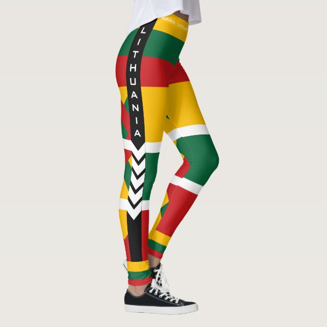 Leggings femme design LITHUANIA (Droite)