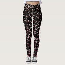 Leggings femme parties scintillant rose