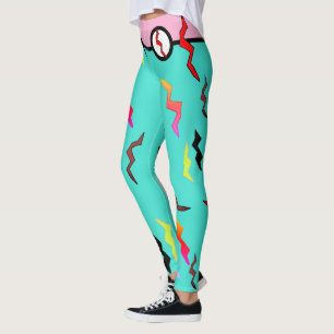 Leggings Femme Superhero Halloween Turquoise rose