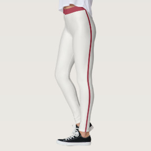 Leggings Femmes à rayures marron foncé neutres personnalisé