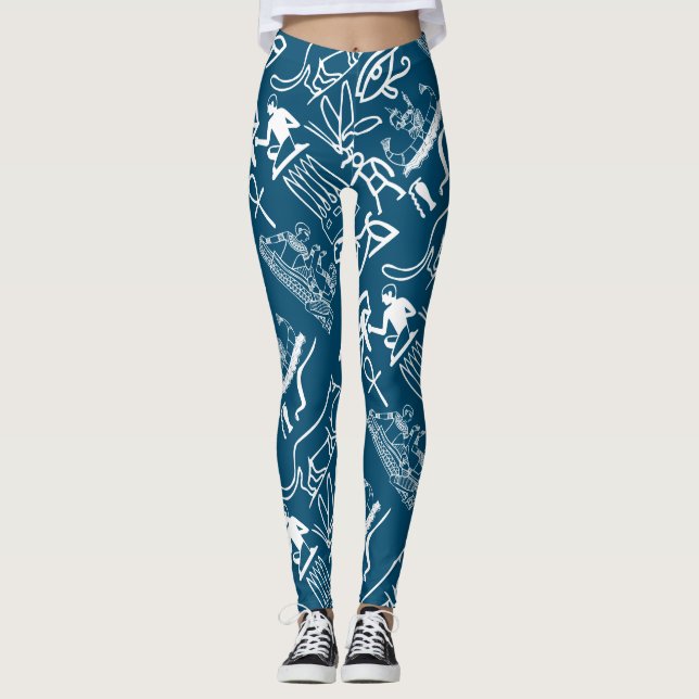 Leggings Femmes de voyage des symboles | de l'Egypte (Devant)