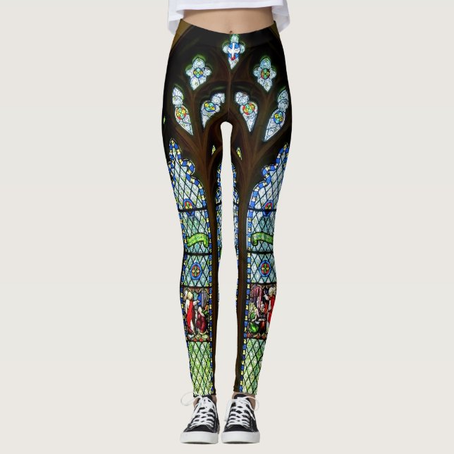 Leggings Fenêtre en verre teinté du sud verte (Devant)