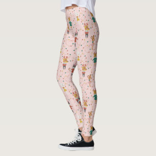 Leggings Festif Animal amis Motif de Noël