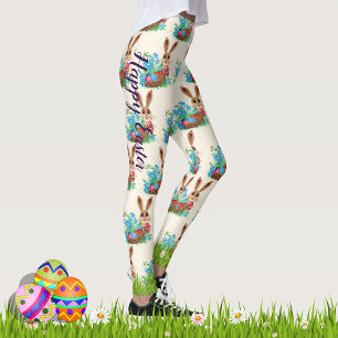 Leggings Fête de chasse aux oeufs de Bunny de EASTER panta