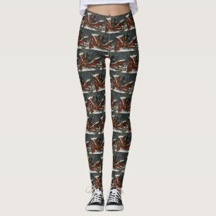 Leggings Fête de Noël du chien Dachshund