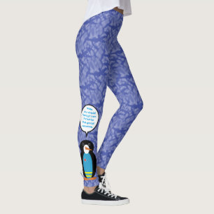 Leggings Fête du drapeau d'Aruba Mme Pingouin parlant